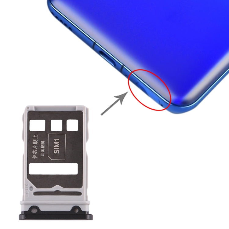 SIM Card Tray + SIM Card Tray for Huawei Honor V30 Pro / Honor V30 (Black) - free shipping - PMc TechLife - Order now!