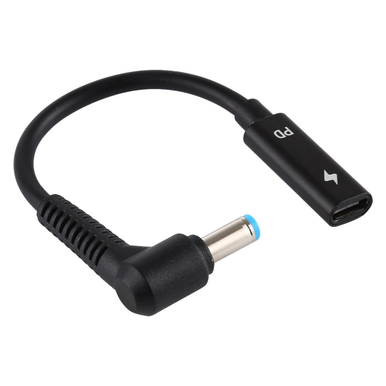 DP 5.5 x 1.7mm to Type-C Female Power Adapter Charger Cable (Black) - Universal Power Adapter by PMC TechLife | Online Shopping South Africa | PMC TechLife | Buy Now Pay Later Mobicred