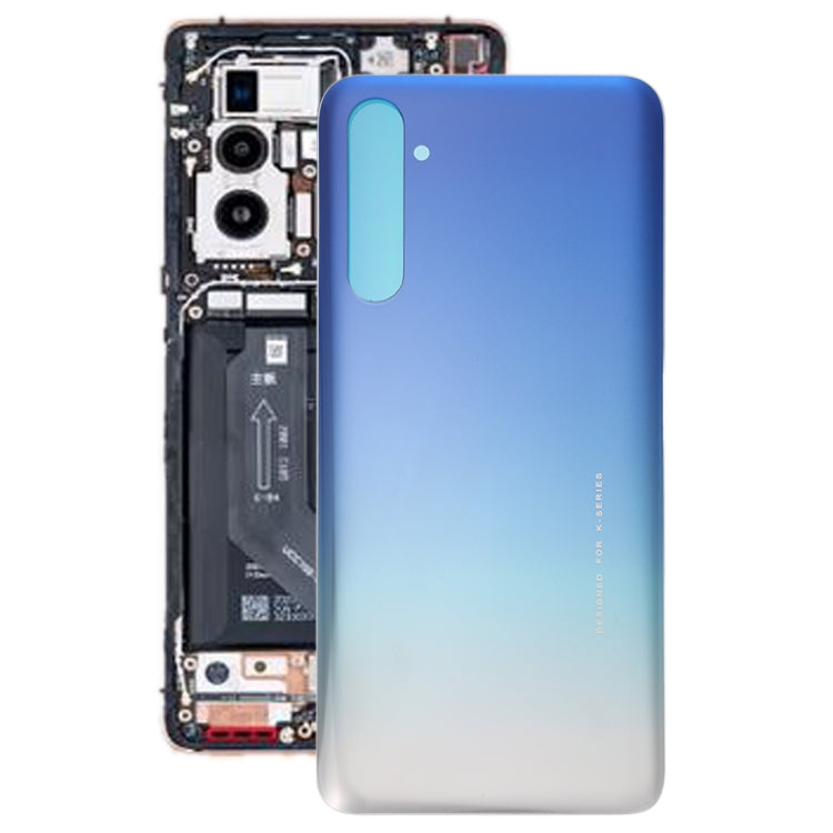 For OPPO K5 Battery Back Cover (Blue) - Back Cover by PMC TechLife | Online Shopping South Africa | PMC TechLife | Buy Now Pay Later Mobicred