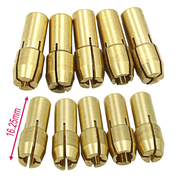 10 PCS Three-claw Copper Clamp Nut for Electric Mill Fittings���Bore diameter: 0.5mm - Hex Key & Spanner by PMC TechLife | Online Shopping South Africa | PMC TechLife | Buy Now Pay Later Mobicred