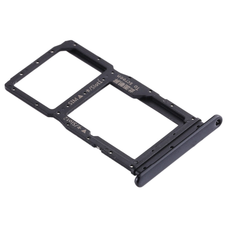 SIM Card Tray + SIM Card Tray / Micro SD Card Tray for Huawei Enjoy 10 Plus (Black) - Card Socket by PMc TechLife | Online Shopping South Africa | PMc TechLife | Buy Now Pay Later Mobicred