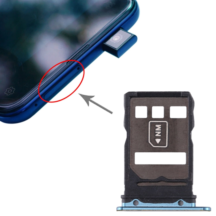 SIM Card Tray + NM Card Tray for Huawei Mate 30 (Blue) - Card Socket by PMc TechLife | Online Shopping South Africa | PMc TechLife | Buy Now Pay Later Mobicred