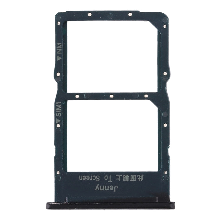 SIM Card Tray + NM Card Tray for Huawei Nova 6 SE (Black) - Card Socket by PMc TechLife | Online Shopping South Africa | PMc TechLife | Buy Now Pay Later Mobicred