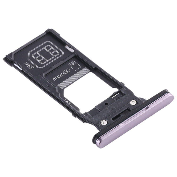 SIM Card Tray + SIM Card Tray + Micro SD Card Tray for Sony Xperia XZ2(Pink) - Card Tray by PMC TechLife | Online Shopping South Africa | PMC TechLife | Buy Now Pay Later Mobicred