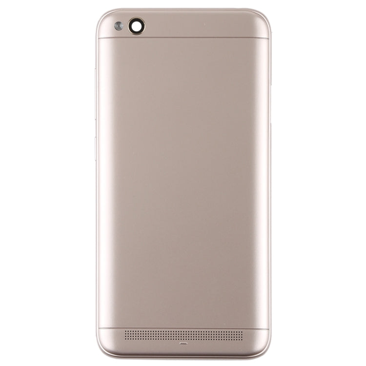 Back Cover with Camera Lens & Side Keys for Xiaomi Redmi 5A(Gold) - Back Cover by PMc TechLife | Online Shopping South Africa | PMc TechLife | Buy Now Pay Later Mobicred