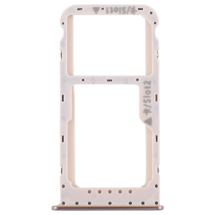 SIM Card Tray + SIM Card Tray / Micro SD Card Tray for Huawei Honor V9 Play (Gold) - Card Socket by PMc TechLife | Online Shopping South Africa | PMc TechLife | Buy Now Pay Later Mobicred