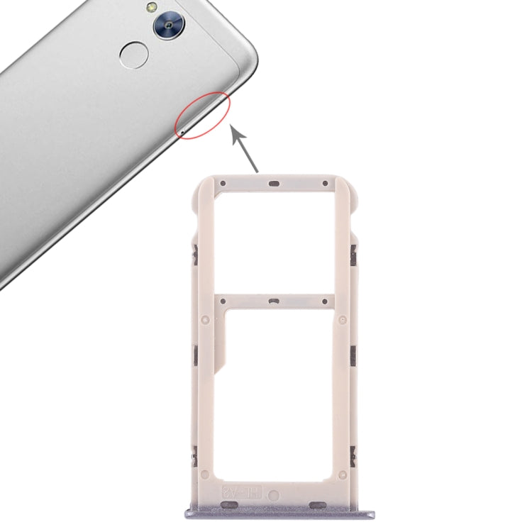 SIM Card Tray + SIM Card Tray / Micro SD Card Tray for Huawei Honor 6A (Grey) - free shipping - PMc TechLife - Order now!
