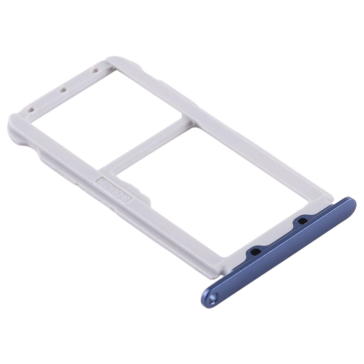 SIM Card Tray + SIM Card Tray / Micro SD Card Tray for Huawei Honor V9 (Blue) - Card Socket by PMc TechLife | Online Shopping South Africa | PMc TechLife | Buy Now Pay Later Mobicred