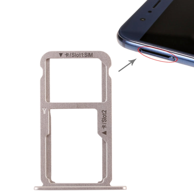 SIM Card Tray + SIM Card Tray / Micro SD Card for Huawei Honor 8 (Gold) - free shipping - PMc TechLife - Order now!