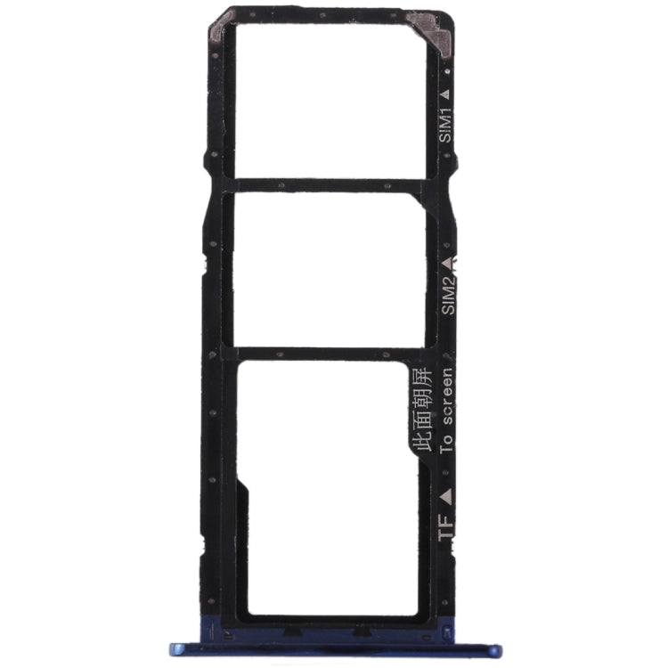 SIM Card Tray + SIM Card Tray + Micro SD Card for Huawei Honor 7A (Blue) - Card Socket by PMc TechLife | Online Shopping South Africa | PMc TechLife | Buy Now Pay Later Mobicred