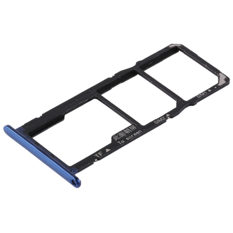 SIM Card Tray + SIM Card Tray + Micro SD Card for Huawei Honor 7A (Blue) - Card Socket by PMc TechLife | Online Shopping South Africa | PMc TechLife | Buy Now Pay Later Mobicred