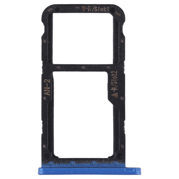 SIM Card Tray + SIM Card Tray / Micro SD Card for Huawei P20 Lite / Nova 3e (Blue) - Card Socket by PMc TechLife | Online Shopping South Africa | PMc TechLife | Buy Now Pay Later Mobicred