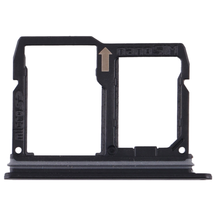 Nano SIM Card Tray + Micro SD Card Tray for LG Stylo 4 / Q Stylus Q710 / LM-Q710CS / LM-Q710MS / LM-Q710ULS / LM-Q710ULM / LM-Q710TS / LM-Q710WA (Black) - For LG by PMc TechLife | Online Shopping South Africa | PMc TechLife | Buy Now Pay Later Mobicred