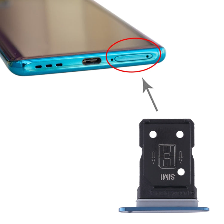 For OPPO Find X2 SIM Card Tray + SIM Card Tray (Blue) - Others by PMC TechLife | Online Shopping South Africa | PMC TechLife
