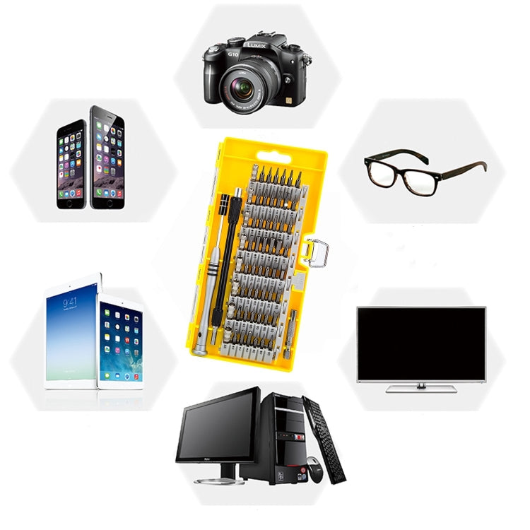 60 in 1 S2 Tool Steel Precision Screwdriver Nutdriver Bit Repair Tools Kit(Orange) - free shipping - PMC TechLife - Order now!