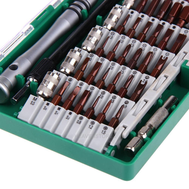 60 in 1 S2 Tool Steel Precision Screwdriver Nutdriver Bit Repair Tools Kit(Green) - Screwdriver Set by PMC TechLife | Online Shopping South Africa | PMC TechLife | Buy Now Pay Later Mobicred