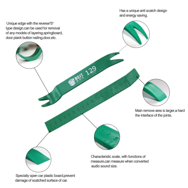 BEST-129 Double Bend Head Plastic Pry Tool - Crowbar by BEST | Online Shopping South Africa | PMC TechLife