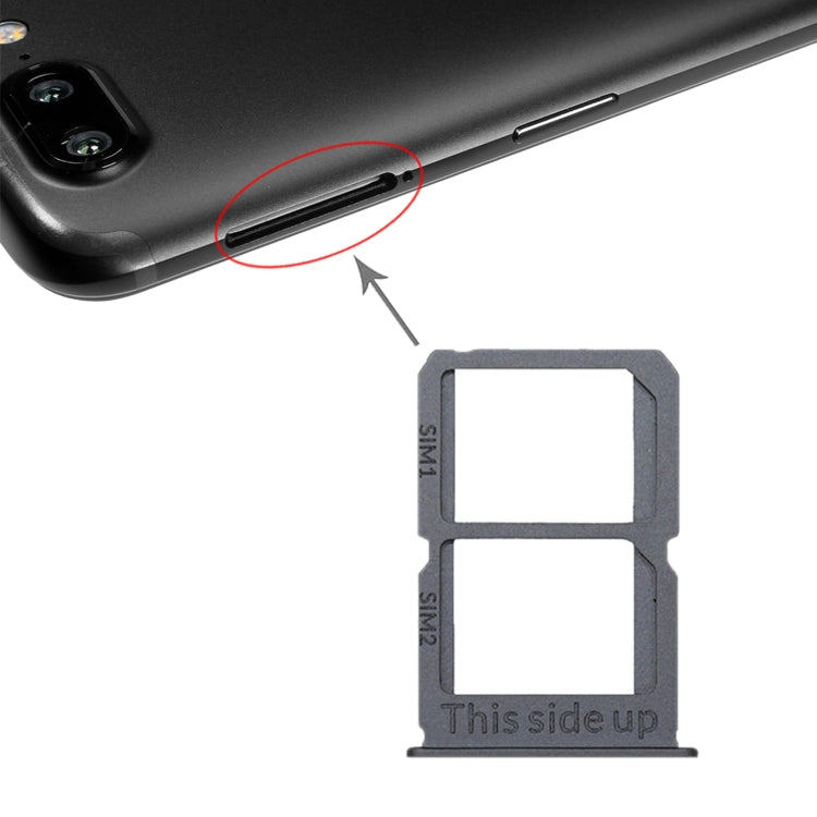 For OnePlus 5T A5010 SIM Card Tray + SIM Card Tray (Grey) - Card Tray by PMC TechLife | Online Shopping South Africa | PMC TechLife | Buy Now Pay Later Mobicred
