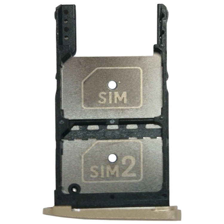 2 SIM Card Tray + Micro SD Card Tray for Motorola Moto Z Play(Gold) - Card Socket by PMc TechLife | Online Shopping South Africa | PMc TechLife | Buy Now Pay Later Mobicred