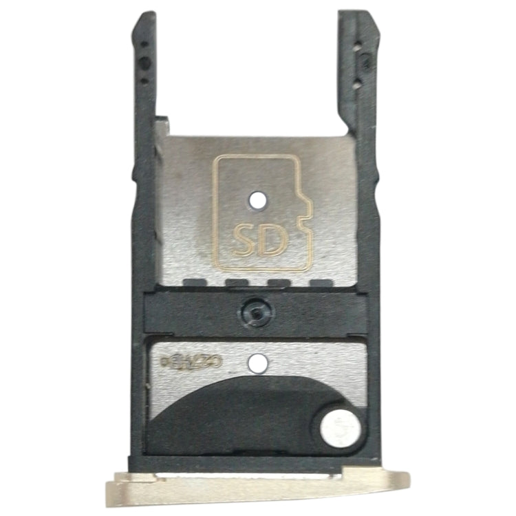 2 SIM Card Tray + Micro SD Card Tray for Motorola Moto Z Play(Gold) - Card Socket by PMc TechLife | Online Shopping South Africa | PMc TechLife | Buy Now Pay Later Mobicred