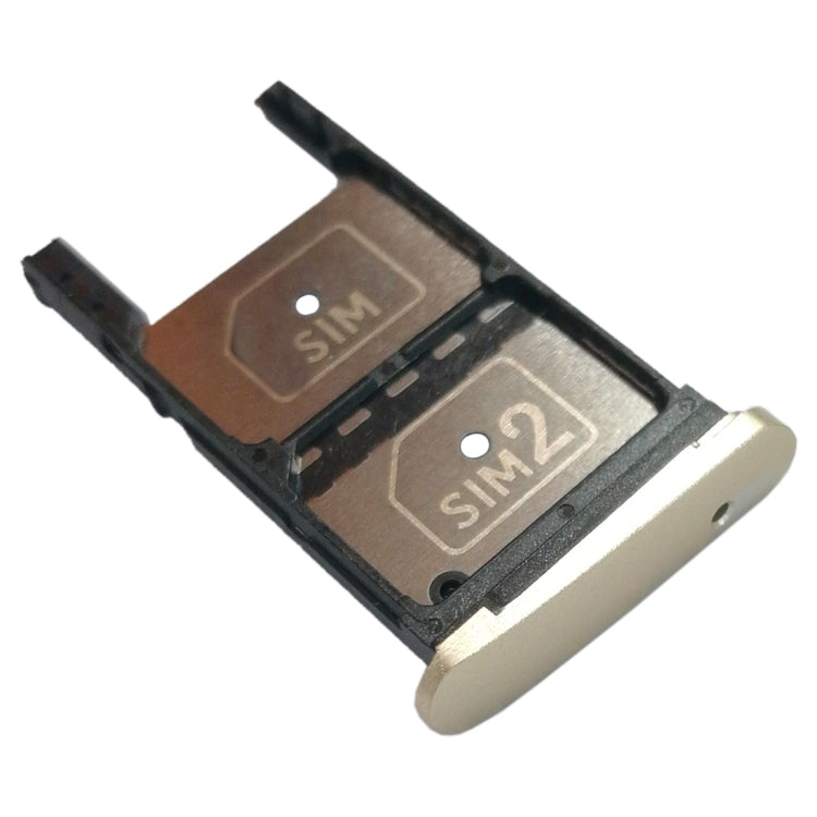 2 SIM Card Tray + Micro SD Card Tray for Motorola Moto Z Play(Gold) - Card Socket by PMc TechLife | Online Shopping South Africa | PMc TechLife | Buy Now Pay Later Mobicred