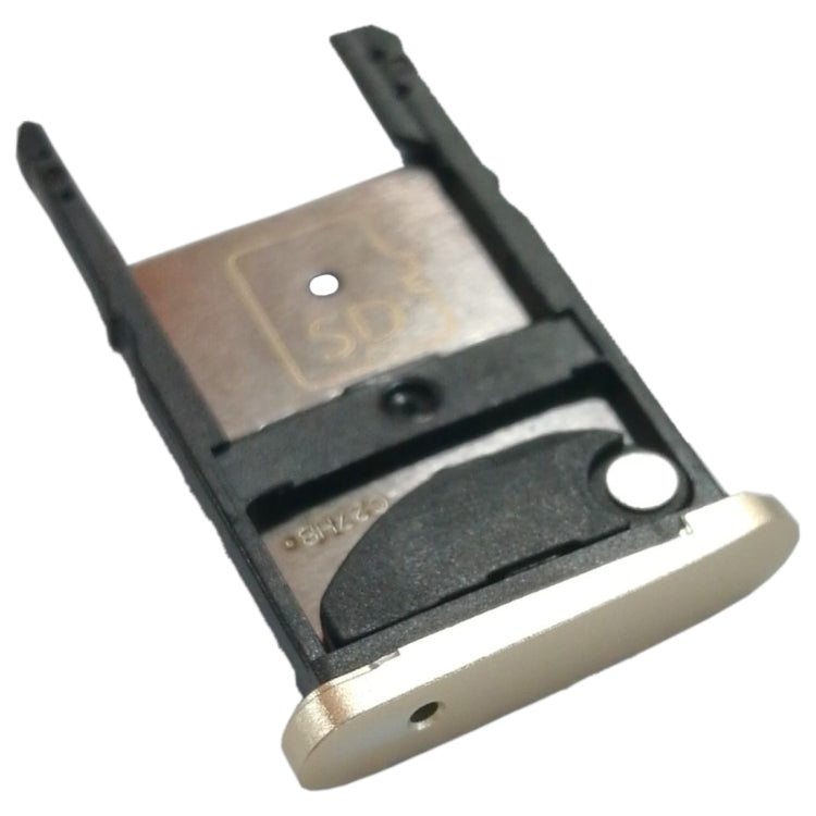 2 SIM Card Tray + Micro SD Card Tray for Motorola Moto Z Play(Gold) - Card Socket by PMc TechLife | Online Shopping South Africa | PMc TechLife | Buy Now Pay Later Mobicred