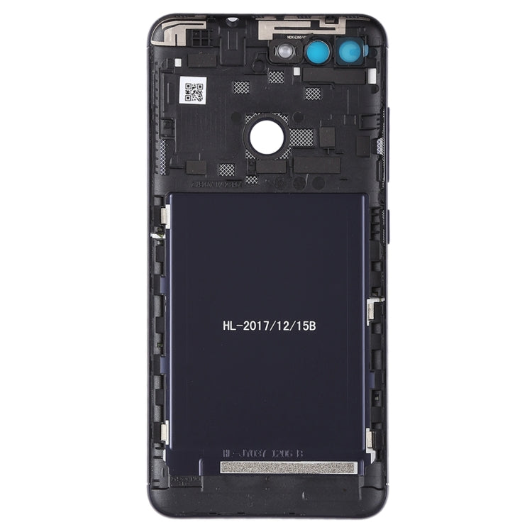 Back Cover with Camera Lens & Side Keys for Asus Zenfone Max Plus (M1) / ZB570TL(Black) - Back Cover by PMC TechLife | Online Shopping South Africa | PMC TechLife | Buy Now Pay Later Mobicred