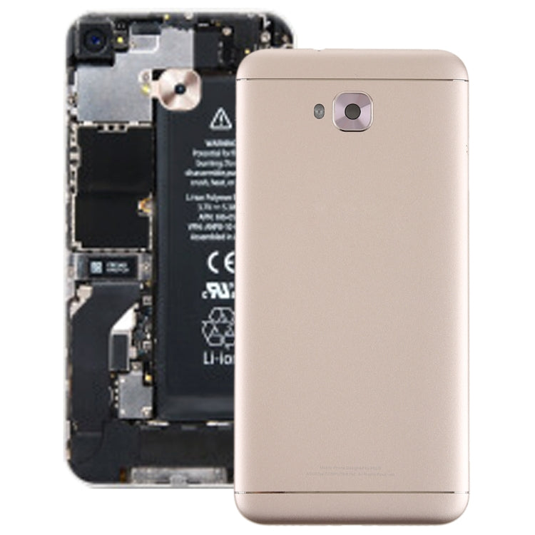 Back Cover with Side Keys & Camera Lens for Asus ZenFone 4 Selfie ZD553KL(Gold) - Back Cover by PMC TechLife | Online Shopping South Africa | PMC TechLife | Buy Now Pay Later Mobicred