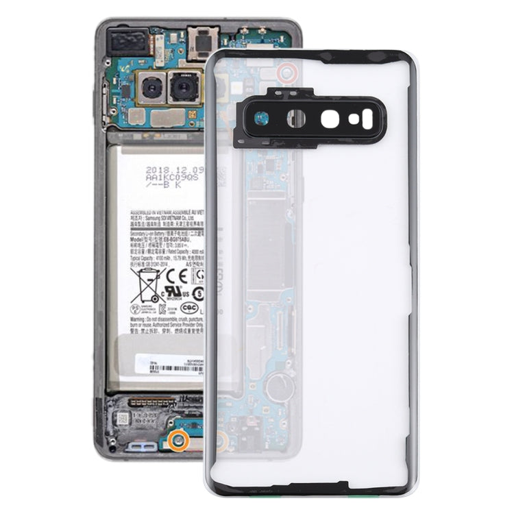 For Samsung Galaxy S10 G973F/DS G973U G973 SM-G973 Transparent Battery Back Cover with Camera Lens Cover (Transparent) - free shipping - PMc TechLife - Order now!