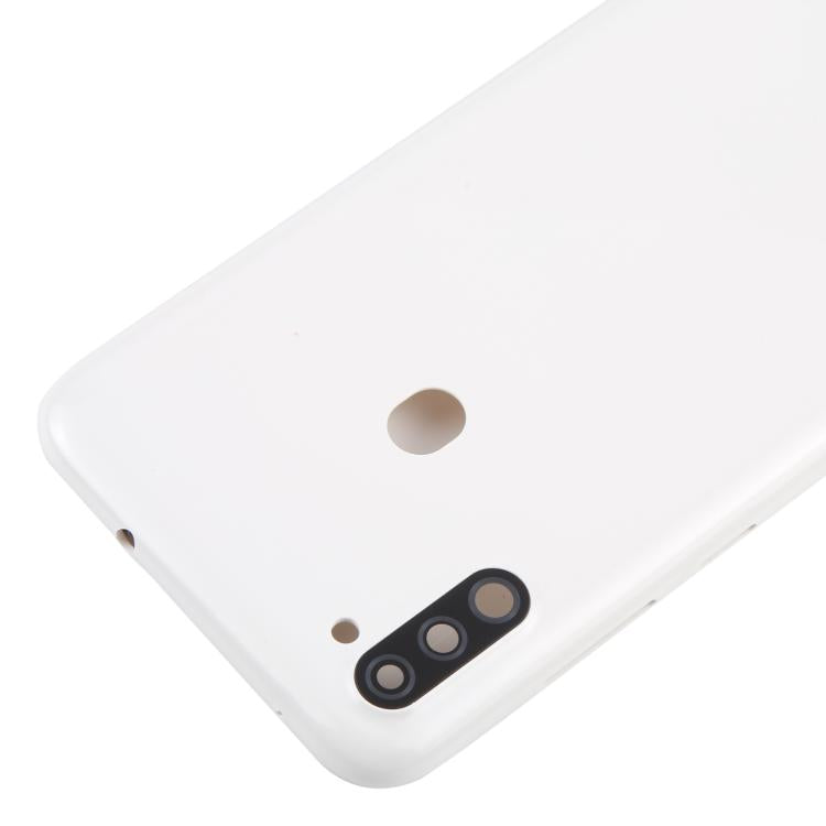 For Samsung Galaxy A11 SM-A115F Back Cover with Camera Lens Cover(White) - free shipping - PMC TechLife - Order now!