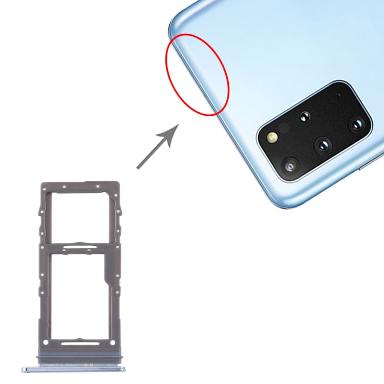 For Samsung Galaxy S20+ / Galaxy S20 Ultra SIM Card Tray + Micro SD Card Tray (Blue) - free shipping - PMc TechLife - Order now!