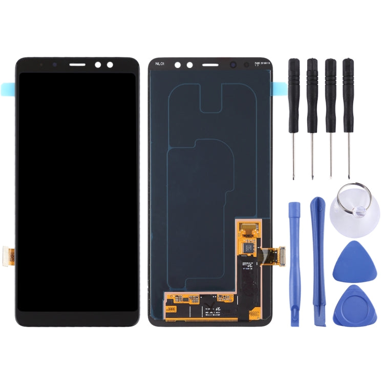 Original Super AMOLED LCD Screen for Galaxy A8+ (2018) / A730 with Digitizer Full Assembly (Black) - free shipping - PMc TechLife - Order now!