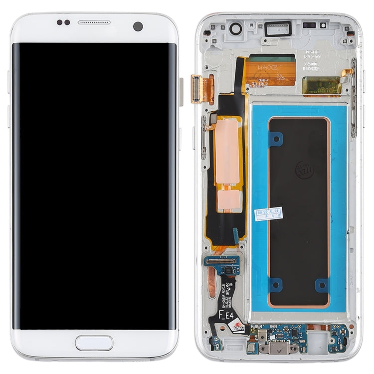 Original Super AMOLED Material LCD Screen and Digitizer Full Assembly(with Frame / Charging Port Flex Cable / Power Button Flex Cable / Volume Button Flex Cable) for Galaxy S7 Edge / G935F / G935FD(White) - free shipping - PMc TechLife - Order now!