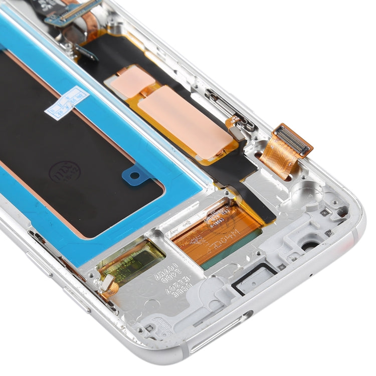 Original Super AMOLED Material LCD Screen and Digitizer Full Assembly(with Frame / Charging Port Flex Cable / Power Button Flex Cable / Volume Button Flex Cable) for Galaxy S7 Edge / G935F / G935FD(White) - free shipping - PMc TechLife - Order now!