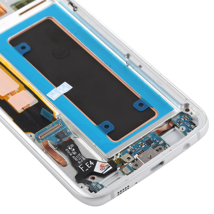 Original Super AMOLED Material LCD Screen and Digitizer Full Assembly(with Frame / Charging Port Flex Cable / Power Button Flex Cable / Volume Button Flex Cable) for Galaxy S7 Edge / G935F / G935FD(White) - free shipping - PMc TechLife - Order now!