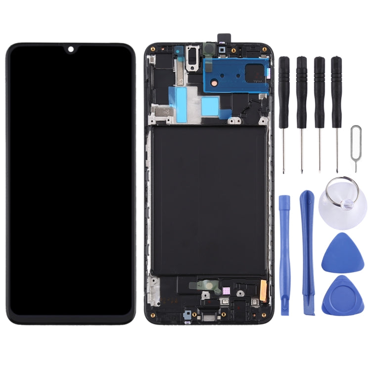 Original Super AMOLED LCD Screen for Galaxy A70 Digitizer Full Assembly with Frame - free shipping - PMc TechLife - Order now!
