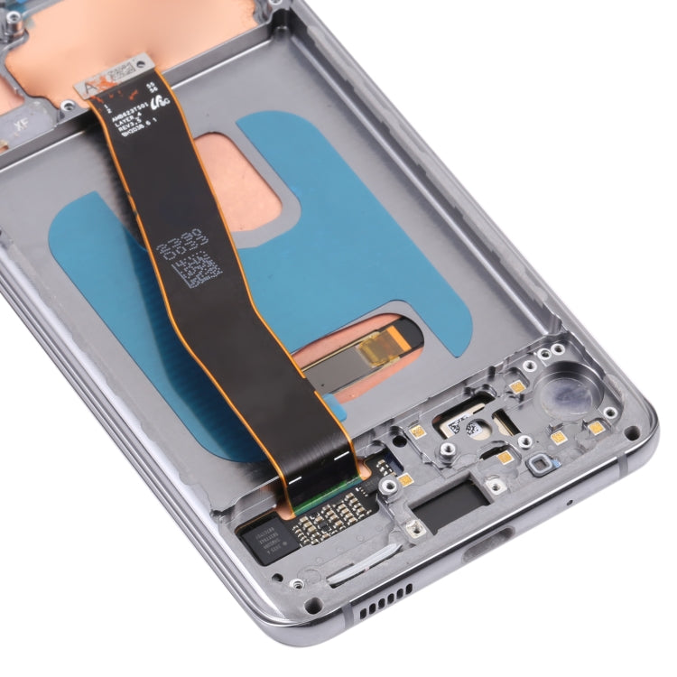 Original Dynamic AMOLED Material LCD Screen and Digitizer Full Assembly with Frame for Samsung Galaxy S20 4G SM-G980(Grey) - free shipping - PMc TechLife - Order now!
