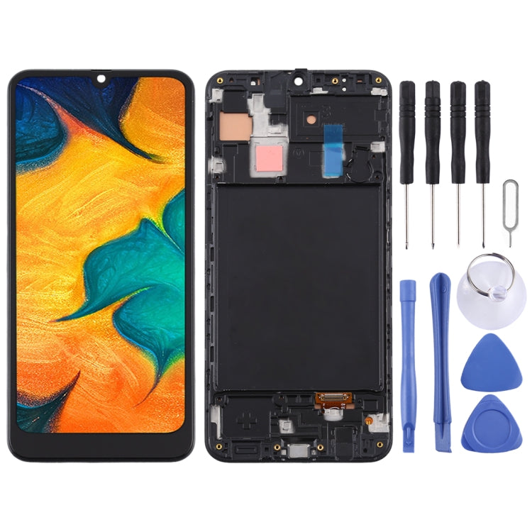 TFT LCD Screen for Samsung Galaxy A30 Digitizer Full Assembly with Frame (Black) - free shipping - PMc TechLife - Order now!