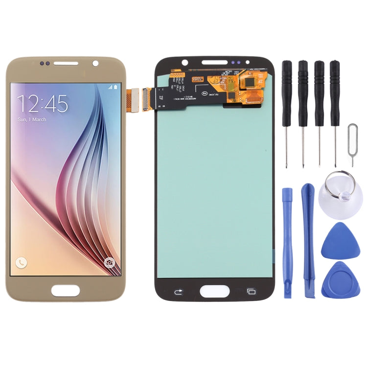 OLED LCD Screen for Samsung Galaxy S6 with Digitizer Full Assembly (Gold) - free shipping - PMc TechLife - Order now!