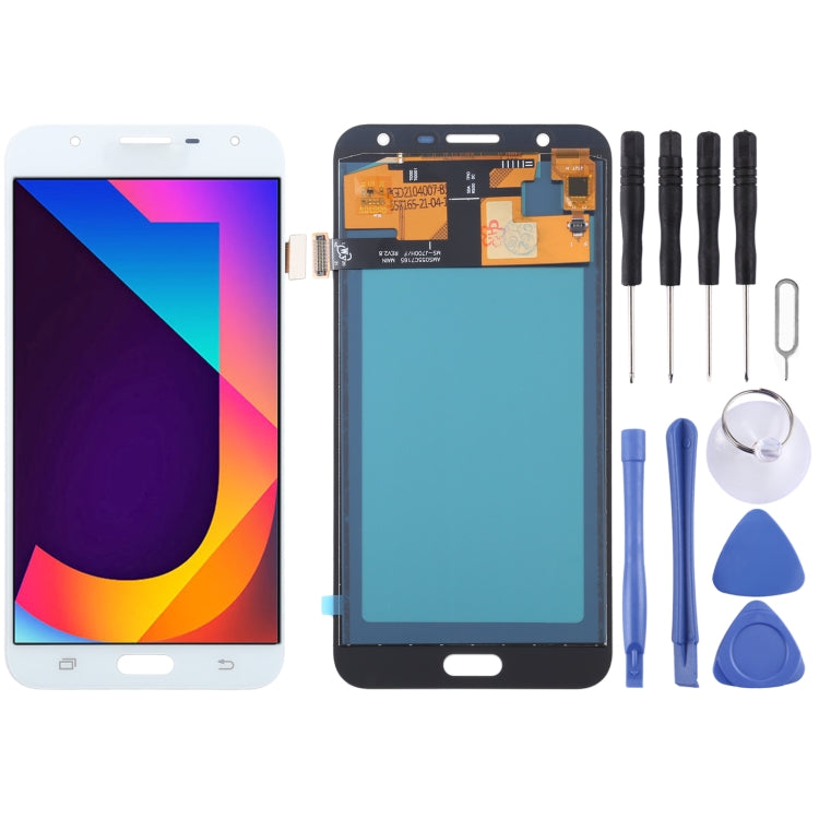 TFT Material LCD Screen and Digitizer Full Assembly for Galaxy J7 Neo / J701, J7 Nxt, J7 Core, J701F/DS, J701M(White) - free shipping - PMc TechLife - Order now!