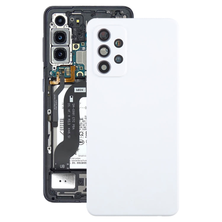 For Samsung Galaxy A52 5G / A52 4G Battery Back Cover with Camera Lens Cover(White) - free shipping - PMc TechLife - Order now!