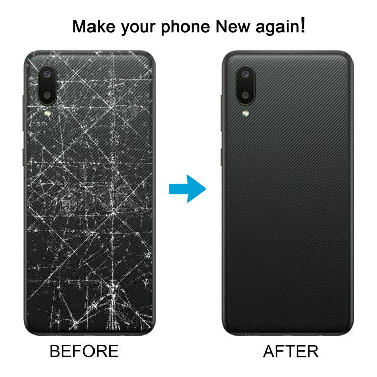 For Samsung Galaxy A02 Battery Back Cover with Camera Lens Cover (Black) - free shipping - PMc TechLife - Order now!