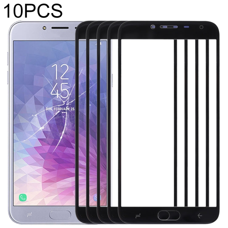 For Samsung Galaxy J4 (2018) 10pcs Front Screen Outer Glass Lens (Black) - free shipping - PMc TechLife - Order now!