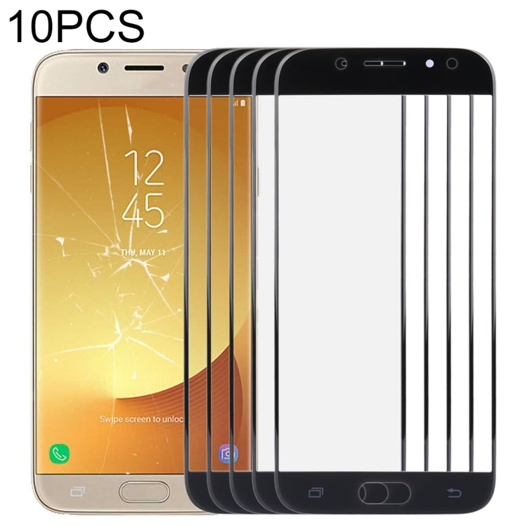 For Samsung Galaxy J7 (2017) / J730 10pcs Front Screen Outer Glass Lens (Black) - free shipping - PMc TechLife - Order now!