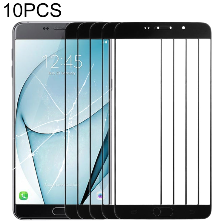 For Samsung Galaxy A9 (2016) / A900 10pcs Front Screen Outer Glass Lens (Black) - free shipping - PMc TechLife - Order now!