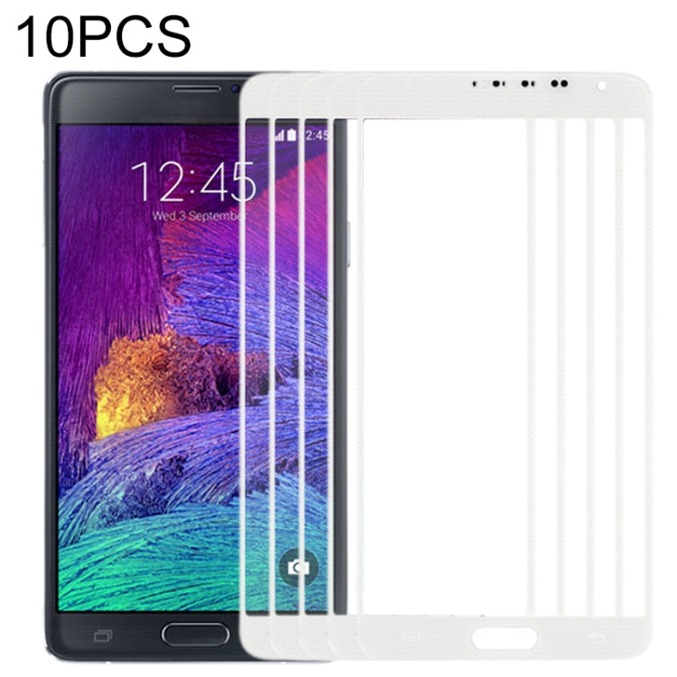 For Samsung Galaxy Note 4 / N910  10pcs Front Screen Outer Glass Lens (White) - free shipping - PMc TechLife - Order now!