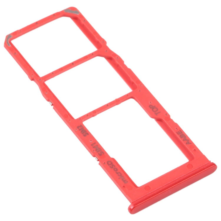 For Samsung Galaxy A12 SM-A125 SIM Card Tray + SIM Card Tray + Micro SD Card Tray (Red) - free shipping - PMc TechLife - Order now!