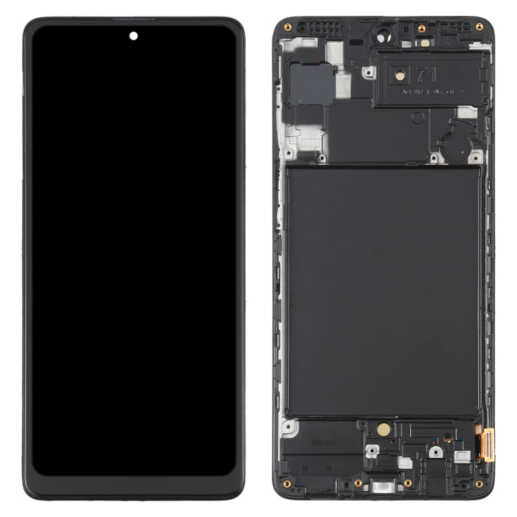 OLED LCD Screen for Samsung Galaxy A71 SM-A715(6.39 inch) Digitizer Full Assembly with Frame (Black) - free shipping - PMc TechLife - Order now!