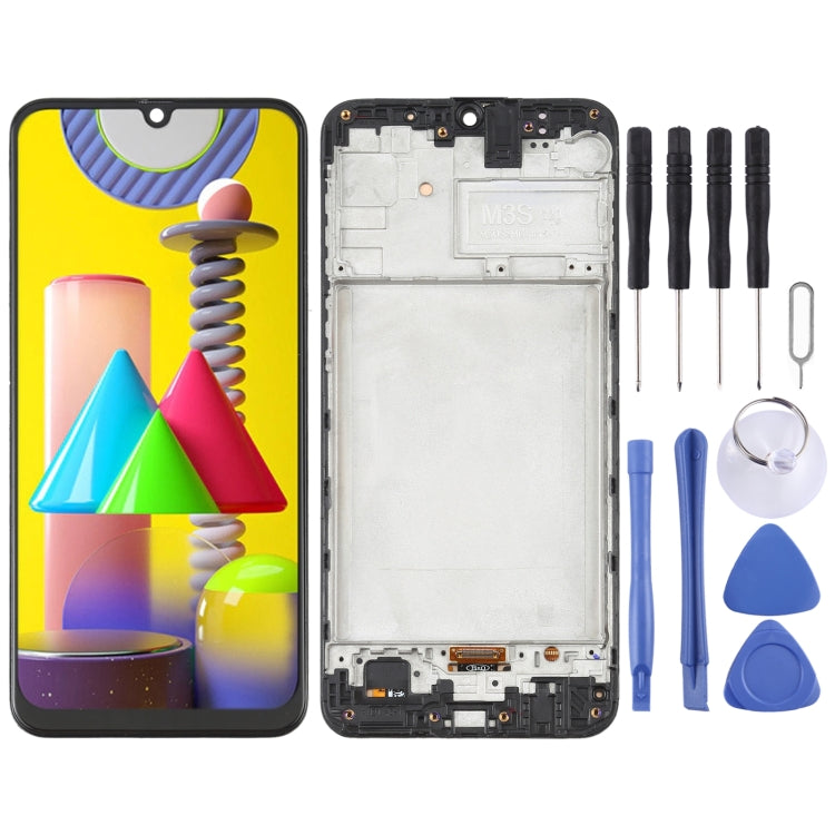 6.36 inch OLED LCD Screen for Samsung Galaxy M31 / Galaxy M31 Prime SM-M315 Digitizer Full Assembly with Frame (Black) - free shipping - PMc TechLife - Order now!