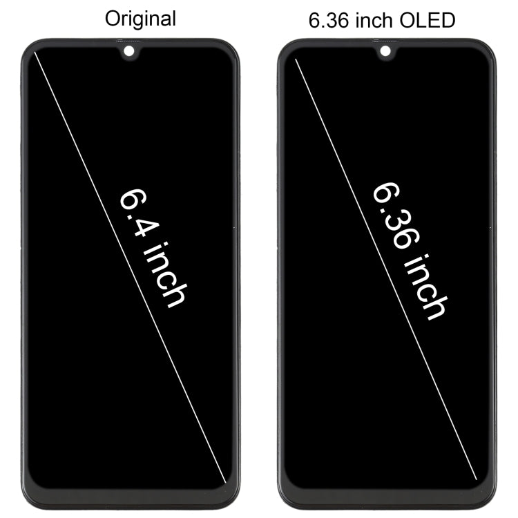 6.36 inch OLED LCD Screen for Samsung Galaxy M31 / Galaxy M31 Prime SM-M315 Digitizer Full Assembly with Frame (Black) - free shipping - PMc TechLife - Order now!